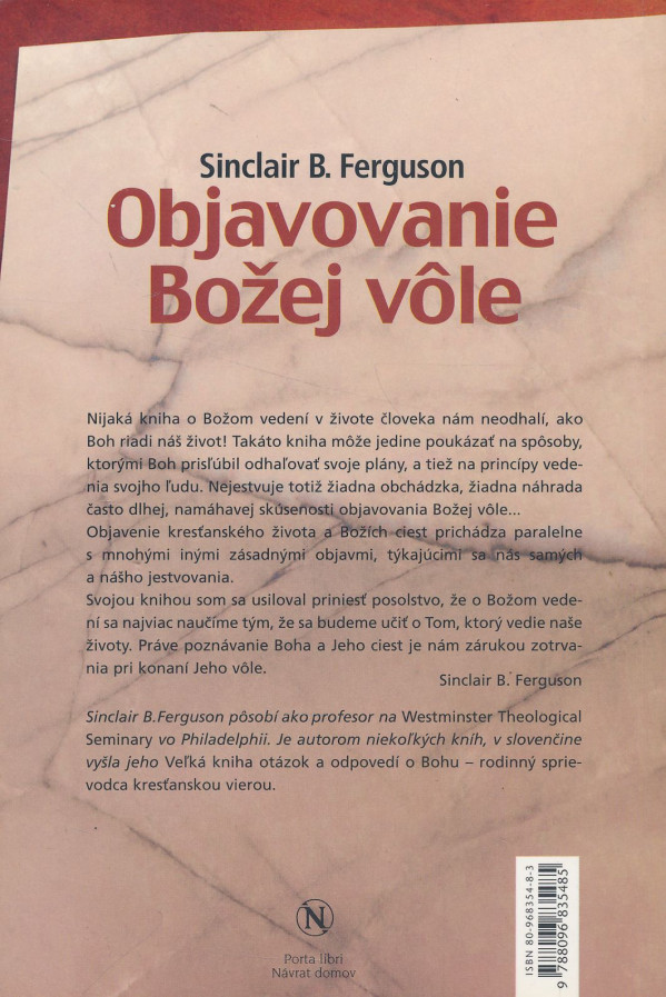 Sinclair B. Ferguson: Objavovanie Božej vôle