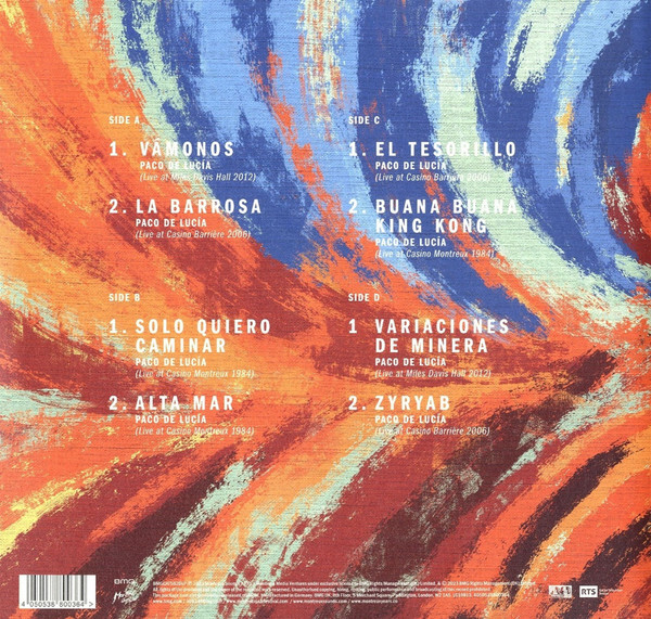 Paco De Lucia: THE MONTREAUX YEARS - 2 LP