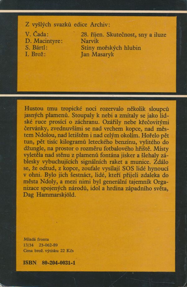 Viktor M. Lesiovskij: Záhada smrti Daga Hammarskjölda