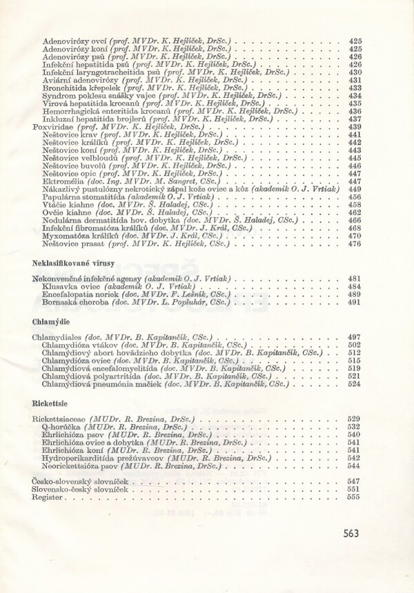 J.O. Vrtiak, K. Hejlíček: ŠPECIÁLNA EPIZOOTOLÓGIA 2