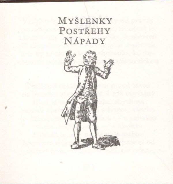 Georg Christoph Lichtenberg: MYŠLENKY, POSTŘEHY, NÁPADY