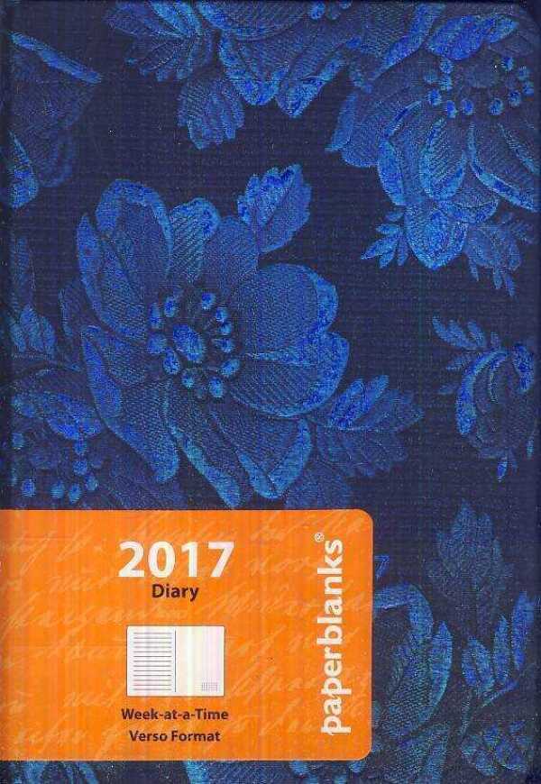 Paperblanks: DIÁR - BLUE MUSE - WEEK AT A TIME - VERSO FORMAT