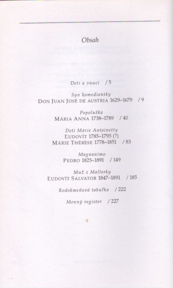 Thea Leitnerová: ZABUDNUTÉ DETI HABSBURGOVCOV