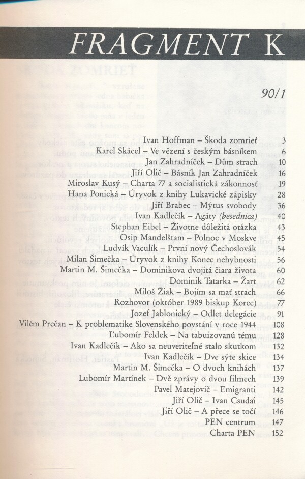 FRAGMENT K 90/1