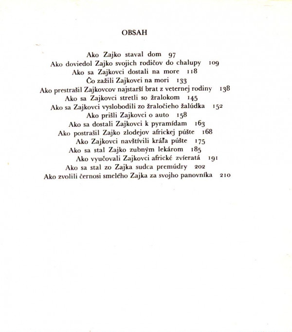 Jozef Cíger Hronský: SMELÝ ZAJKO. SMELÝ ZAJKO V AFRIKE