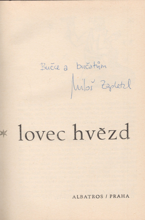 M. Zapletal: LOVEC HVĚZD