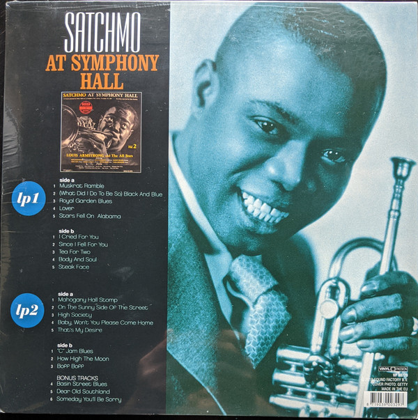 Louis Armstrong: SATCHMO AT SYMPHONY HALL - 2 LP