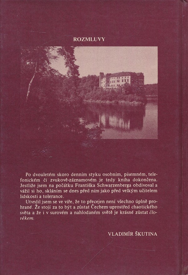 Vladimír Škutina: ČESKÝ ŠLECHTIC FRANTIŠEK SCHWARZENBERG