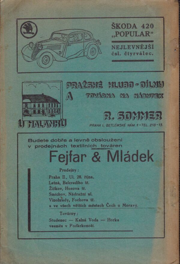 STATUS KONKRETÁLNÍ A DISLOKAČNÍ 1934
