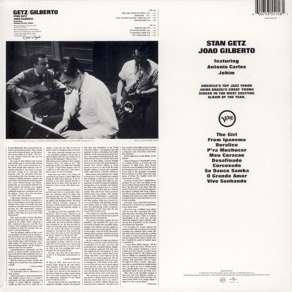 Getz Stan, Gilberto Joao: GETZ / GILBERTO - LP