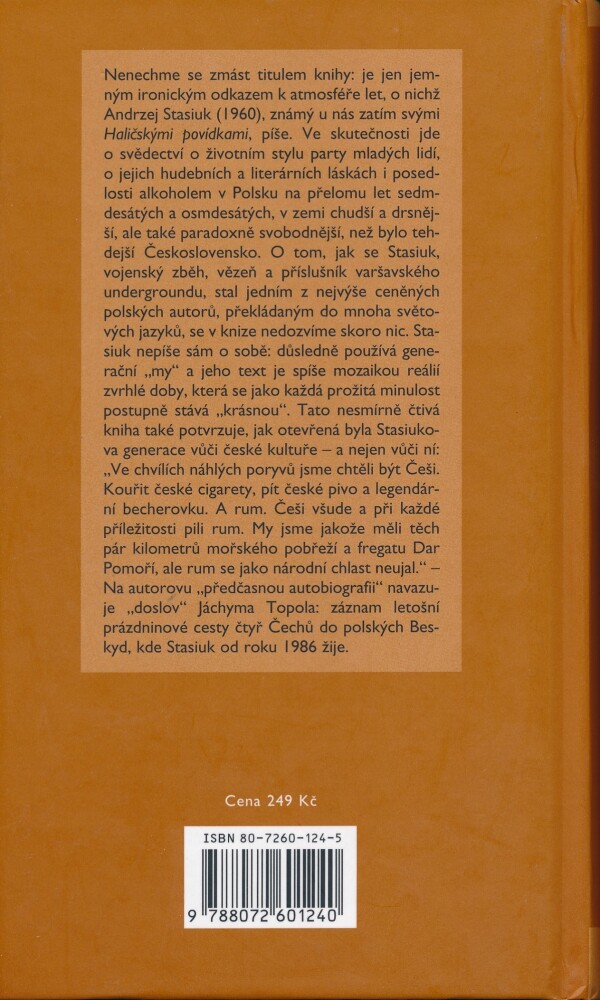 Andrzej Stasiuk: JAK JSEM SE STAL SPISOVATELEM