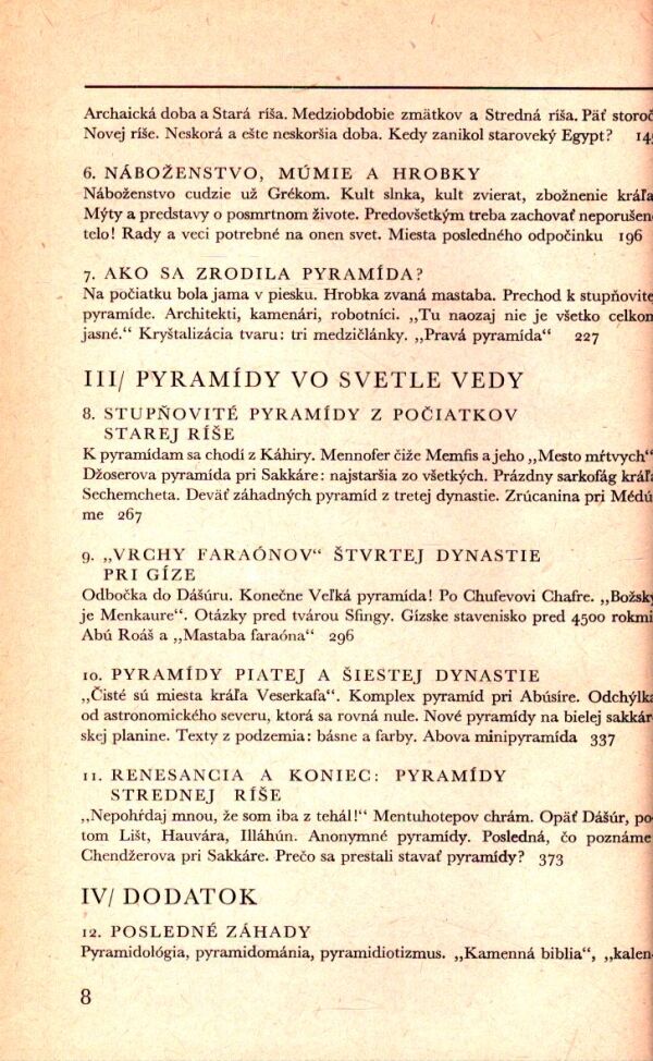 Vojtech Zamarovský: ICH VELIČENSTVÁ PYRAMÍDY
