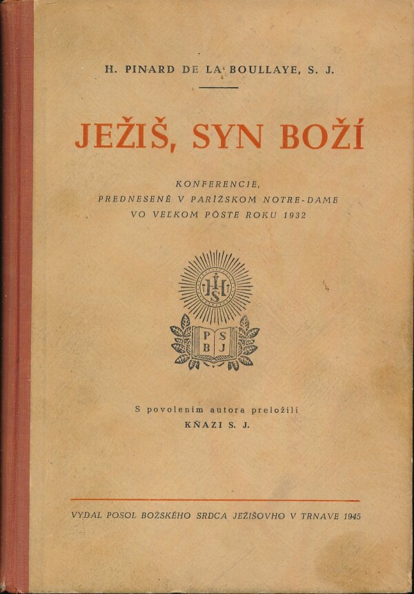 H. Pinard: JEŽIŠ, SYN BOŽÍ