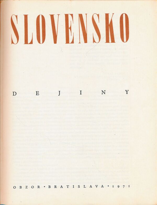 Slovensko 1 - dejiny