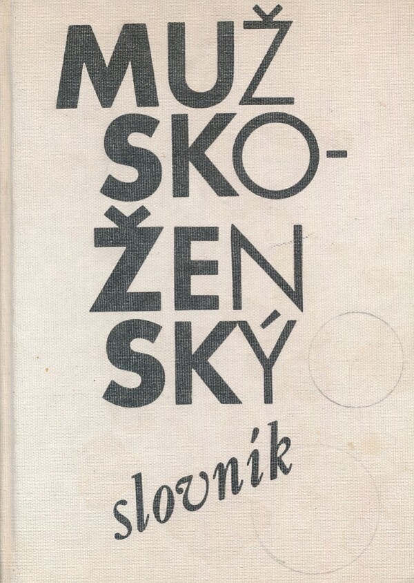 Nataša Tanská: MUŽSKO-ŽENSKÝ SLOVNÍK