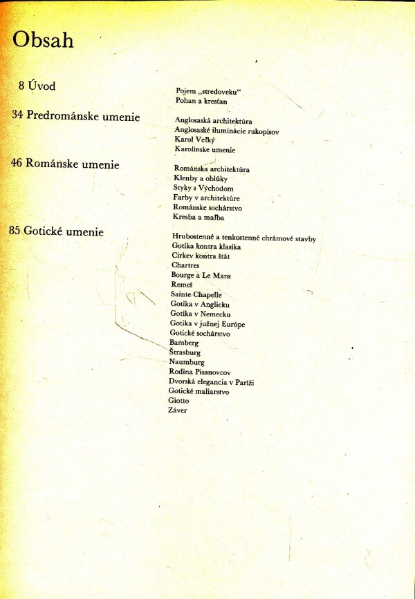 Peter Kidson: STREDOVEKÉ UMENIE