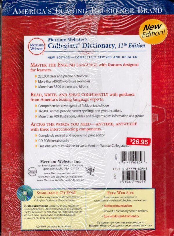 MERRIAM WEBSTER`S COLLEGIATE DICTIONARY