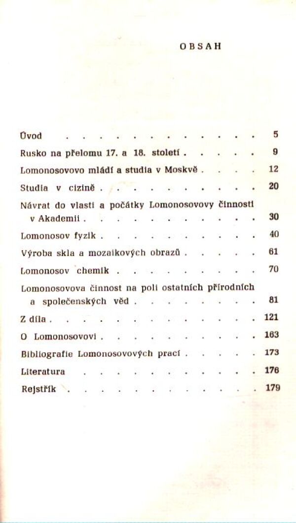 Jindřich Dlouhý: M. V. LOMONOSOV