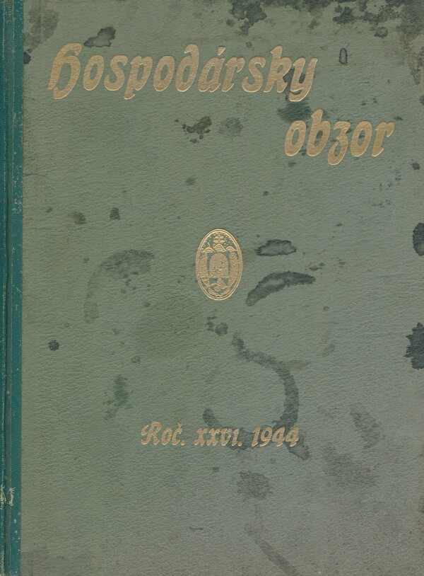 HOSPODÁRSKY OBZOR ROČNÍK XXVI. 1944