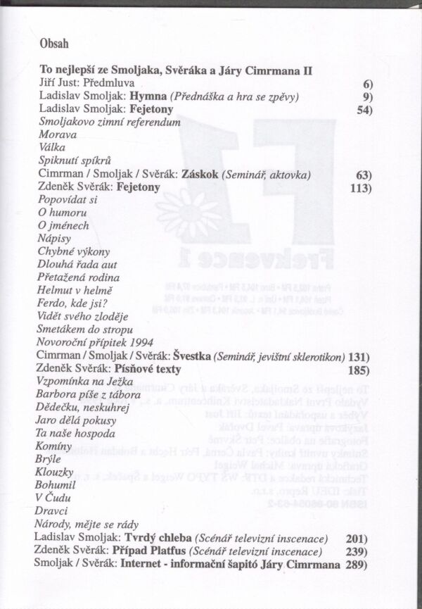 TO NEJLEPŠÍ ZE SMOLJAKA, SVĚŘÁKA A JÁRY CIMRMANA II