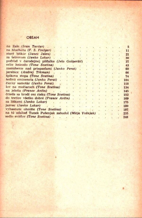 Mitja Vošnjak: POĽOVANIE POD TRIGLAVOM