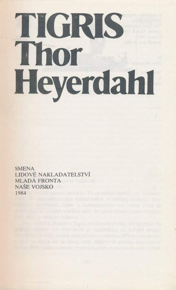 Thor Heyerdahl: Tigris