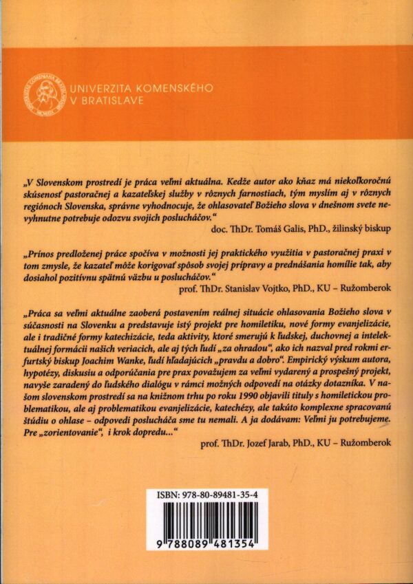 Peter Michalov: STUDIA THEOLOGICA NITRIENSIA