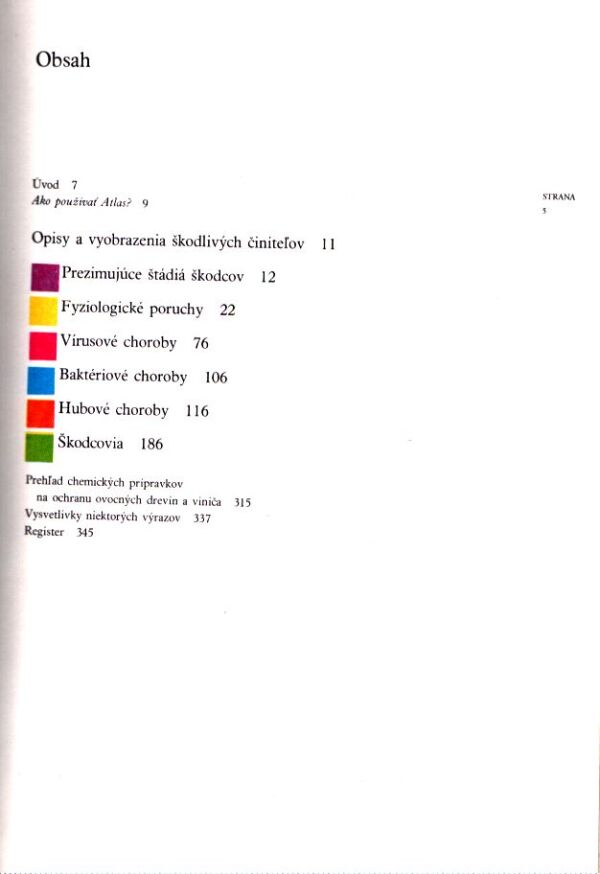 V. Zacha, kol: ATLAS CHORÔB A ŠKODCOV OVOCNÝCH DREVÍN A VINIČA