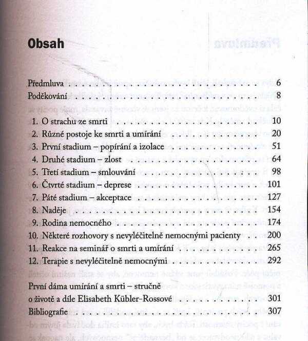 Elisabeth Kübler-Ross: O SMRTI A UMÍRÁNÍ