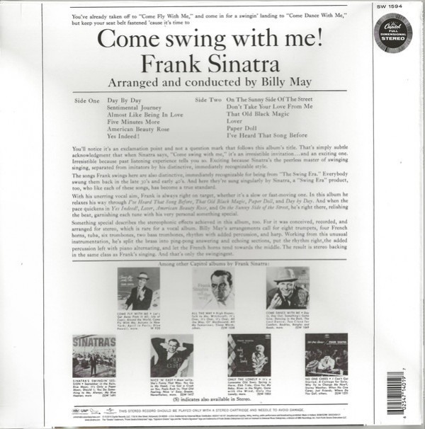 Frank Sinatra: COME SWING WITH ME - LP