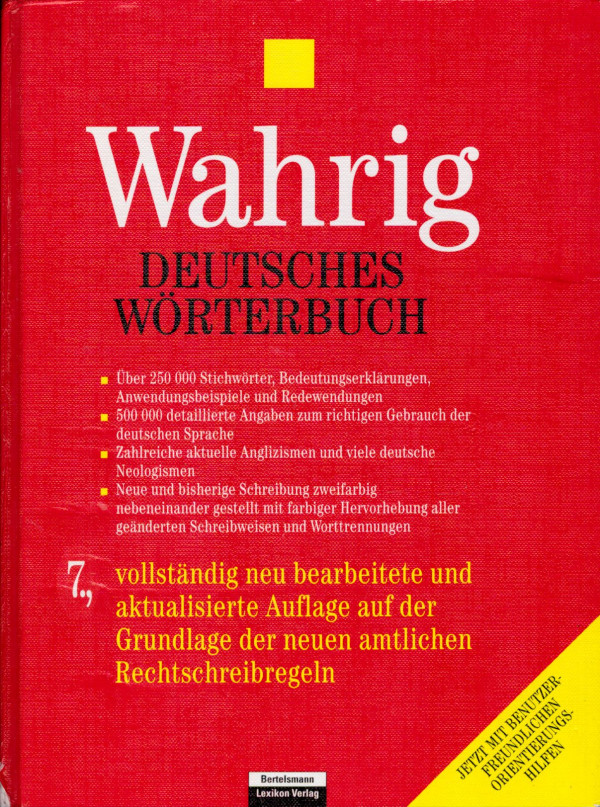 Gerhard Wahrig: WAHRIG - DEUTSCHES WÖRTERBUCH