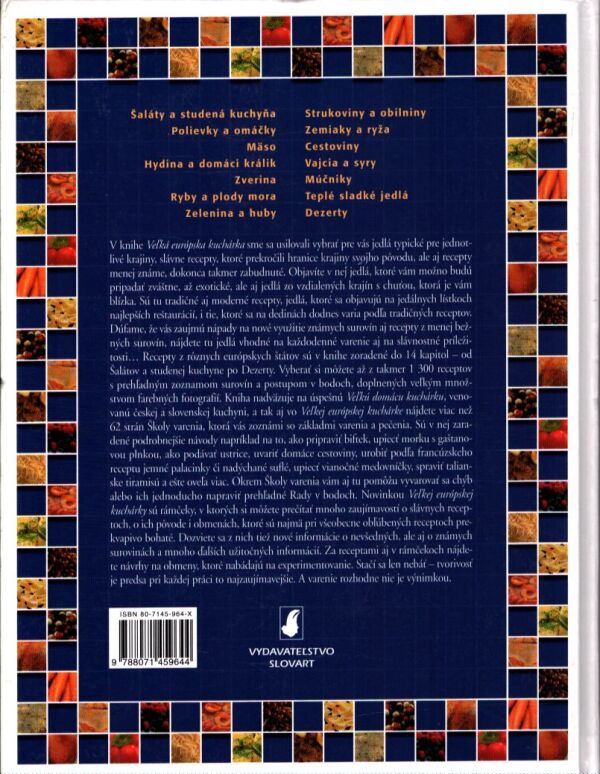 P. Berzsiová, kol: VEĽKÁ EURÓPSKA KUCHÁRKA