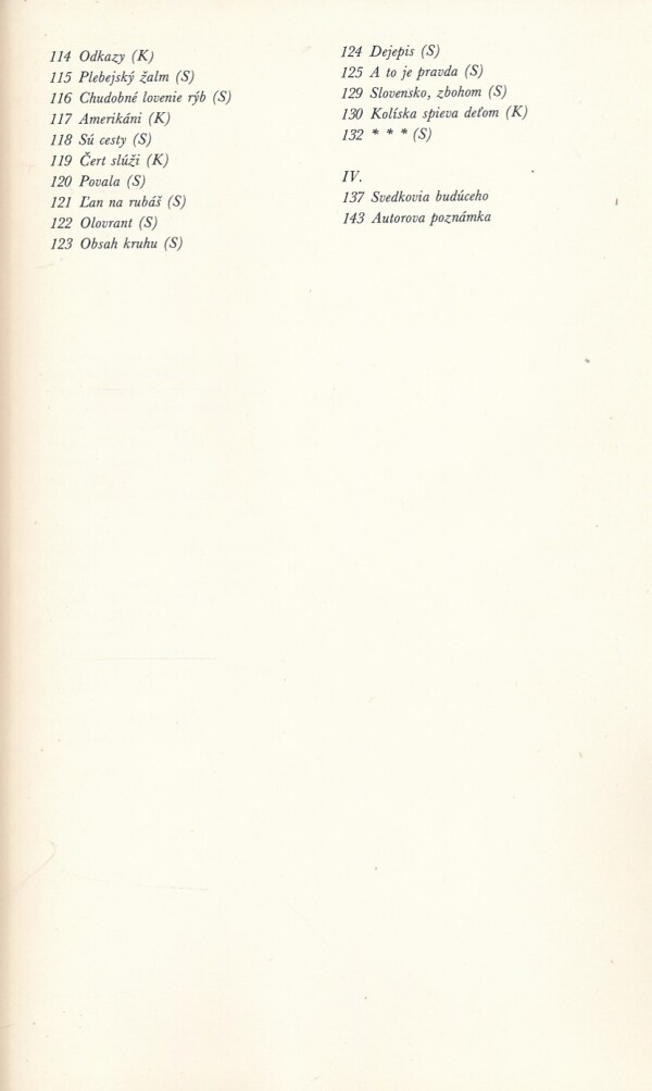 Milan Rúfus: KOLÍSKA SPIEVA DEŤOM