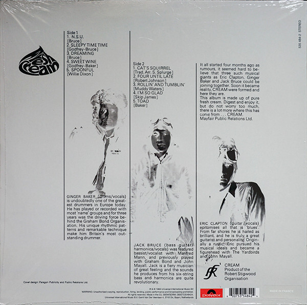 Cream: FRESH CREAM - LP