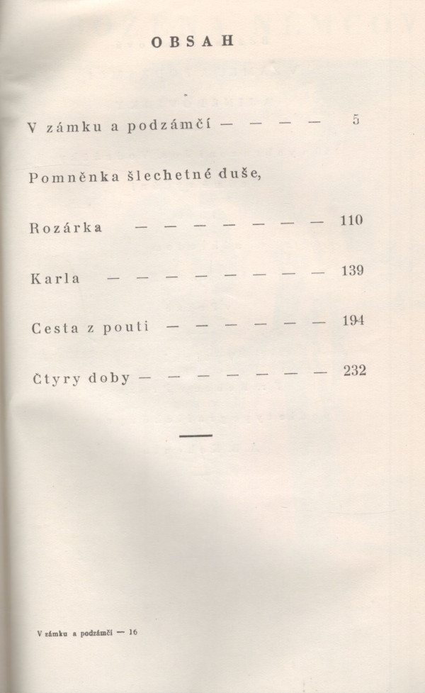 Božena Němcová: V ZÁMKU A PODZÁMČÍ A JINÉ POVÍDKY. DOBRÝ ČLOVĚK