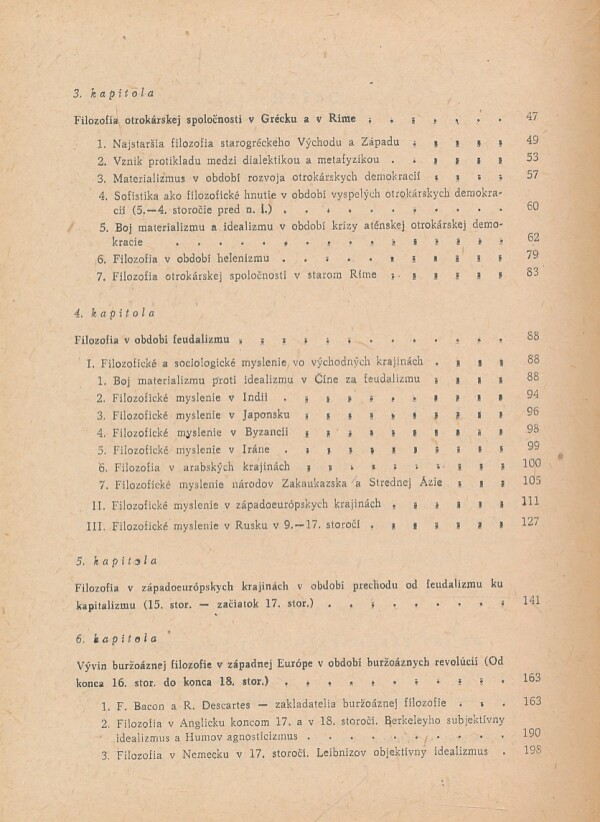 STRUČNÉ DEJINY FILOZOFIE