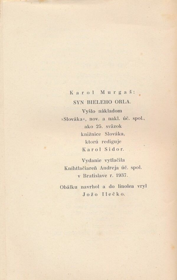 Karol Murgaš: SYN BIELEHO ORLA
