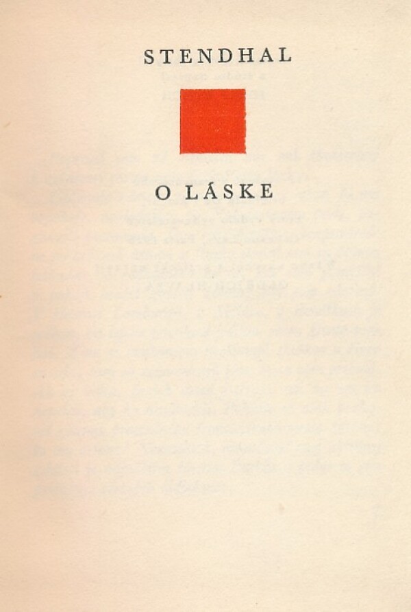 Lucius Apuleius, E.T.A Hoffmann, Stendhal: AMOR A PSYCHA. HUDOBNÉ NOVELY. O LÁSKE. VÍNO MILENCOV