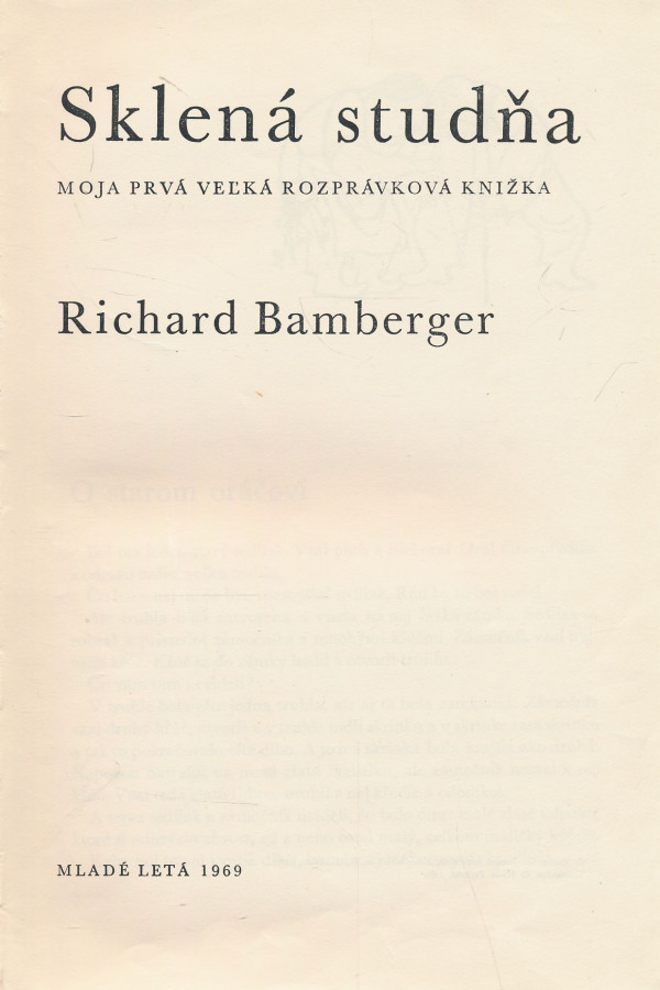 Richard Bamberger: Sklená studňa