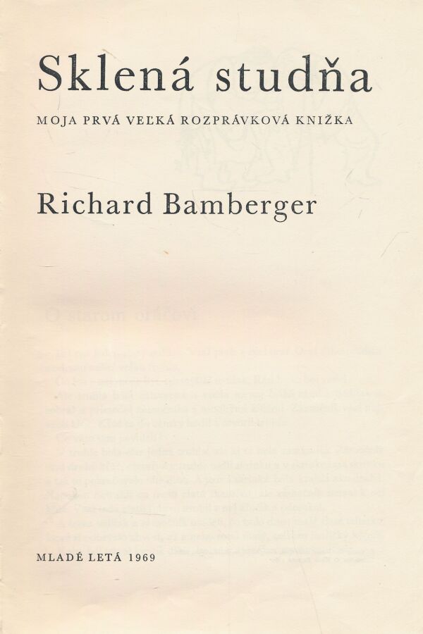 Richard Bamberger: Sklená studňa