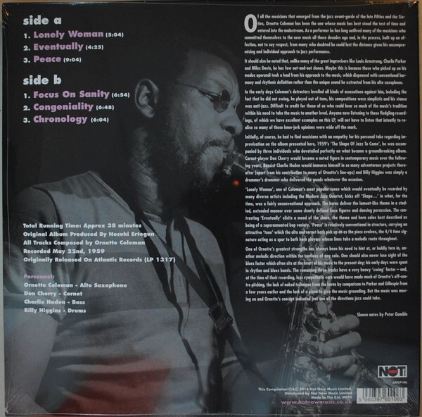 Ornette Coleman: THE SHAPE OF JAZZ TO COME - LP