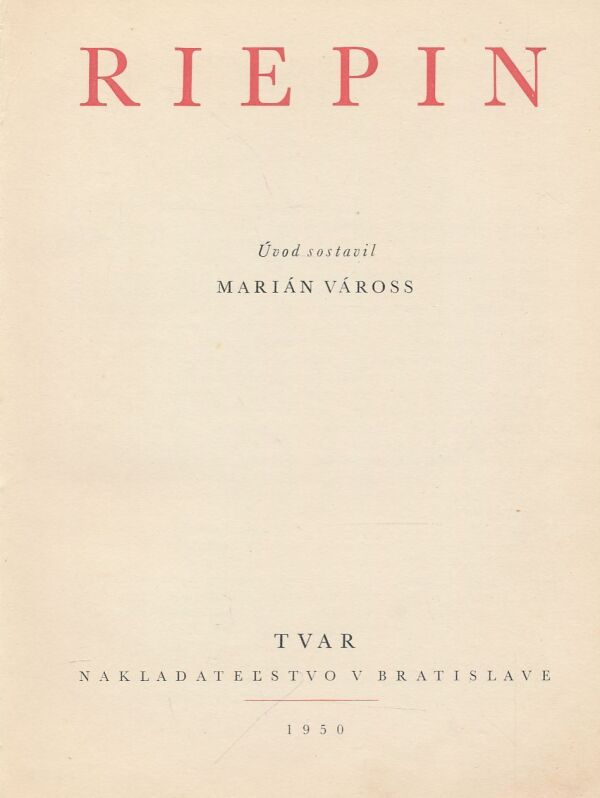 Marián Váross: Riepin