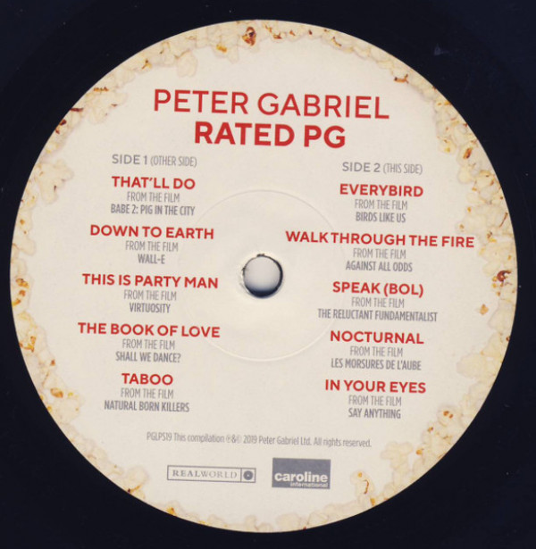Peter Gabriel: RATED PG - LP