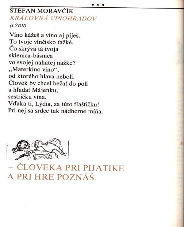 Štefan Moravčík: CHVÁLA VÍNA