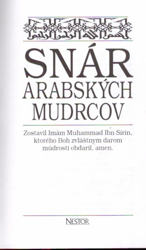 SNÁR ARABSKÝCH MUDRCOV I., II.