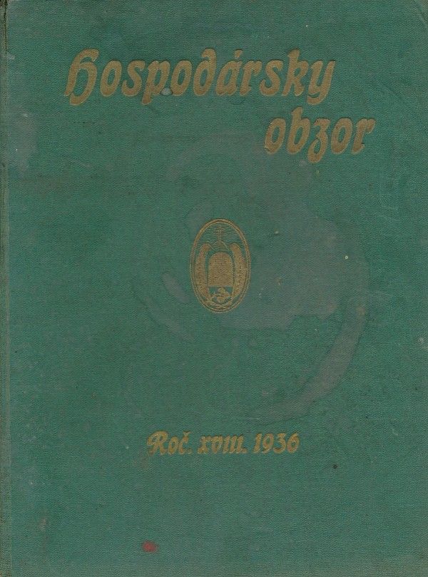 HOSPODÁRSKY OBZOR ROČNÍK XVIII. 1936