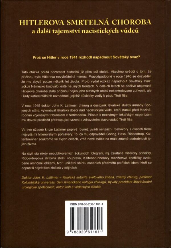 John K. Lattimer: HITLEROVA SMRTELNÁ CHOROBA
