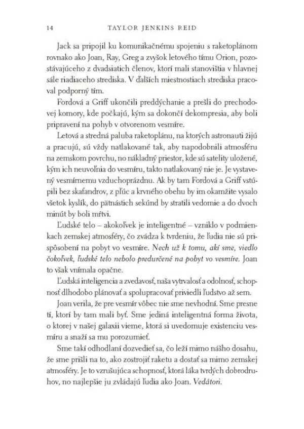 Taylor Jenkins Reid: ATMOSFÉRA