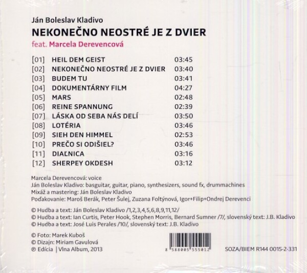 Ján Boleslav Kladivo: NEKONEČNO NEOSTRÉ JE Z DVIER