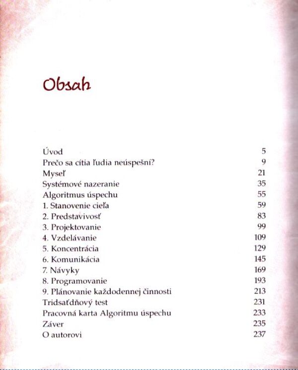 Ján Zbojek: TAJOMSTVO ÚSPECHU